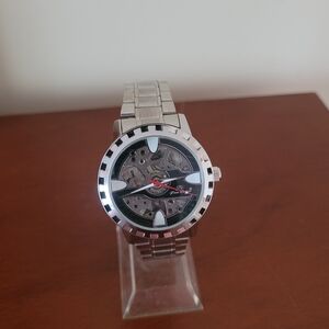 Men’s Silver Automatic luxury men’s FC Free Crane Skeleton Watch